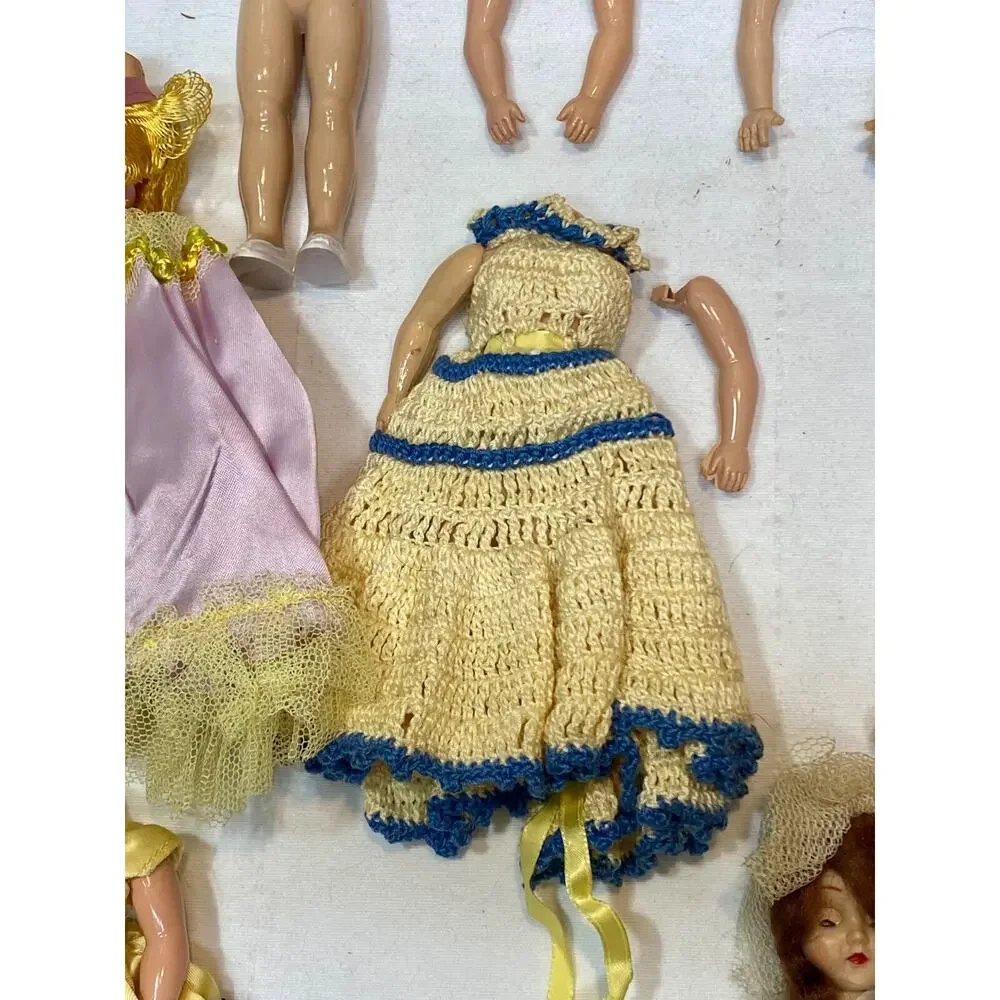 vtg Duchess doll lot Hard Plastic 1950s sleepy Eyes As Found Estate Parts Also